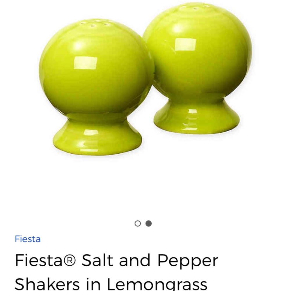Fiesta ware Salt and Pepper Shakers